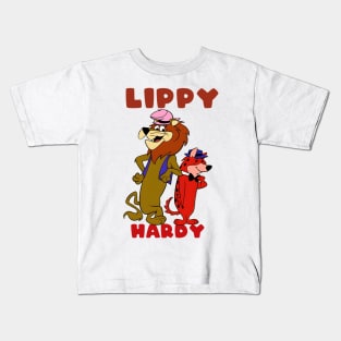 Lippy the lion and Hardy Har Har Kids T-Shirt